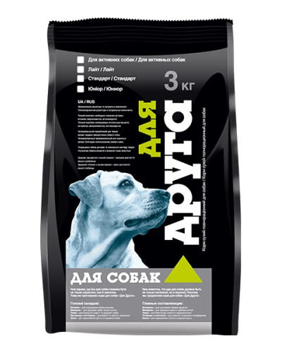 Корм для СОБАК "Для Друга" (юніор)  3кг