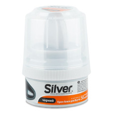 Крем-банка Silver чорна 6шт/уп