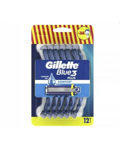 Станки д/гоління "Gillette BLUE3 COMFORT+" 12шт/уп