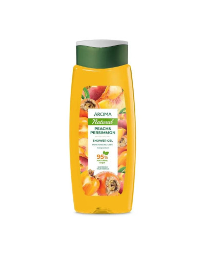 Крем-гель для душу Aroma Greenline Персик і Хурма 400 мл
