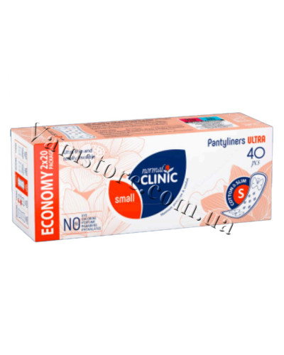 NCF11G Normal Clinic - Comfort ultra cotton slim - Щоденні прокладки без індивід. уп. 150мм(40шт)