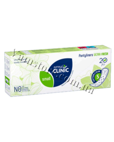 NCF22L Normal Clinic -Comfort ultra fresh  cotton slim-Щоденні прокладки без індивід. уп.150мм(20шт)
