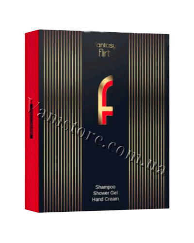 NPF081 Подарунковий набір Women Fantasy FLIRT red - гель-душ + шампунь +крем для рук