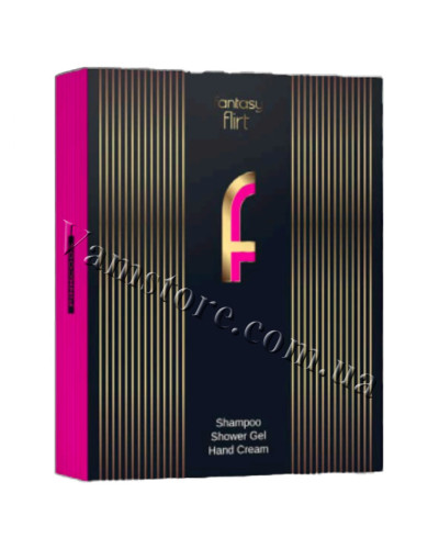 NPF082 Подарунковий набір Women Fantasy FLIRT pink - гель-душ + шампунь +крем для рук