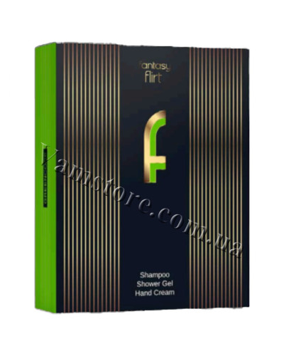 NPF083 Подарунковий набір Women Fantasy FLIRT green - гель-душ + шампунь +крем для рук