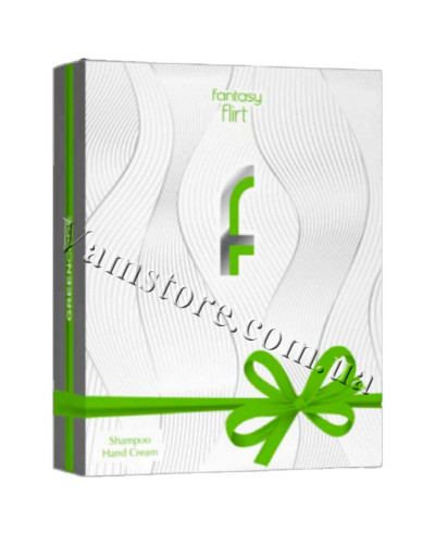 NPF093 Подарунковий набір Women Fantasy FLIRT green - шампунь + крем для рук