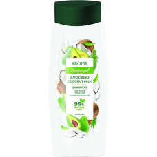Шампунь Aroma  Natural з олією Авокадо і Кокосовим молоком для тонкого і слабкого волосся 400 мл.