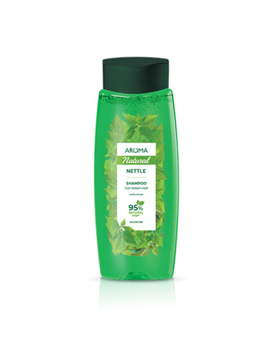 Шампунь Aroma Natural Кропива для жирного волосся 400 мл.