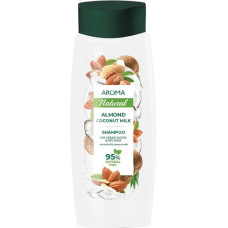 Шампунь Aroma  Natural з Мигдальною олією і Кокосовим мол. для жирних коренів 400 мл.
