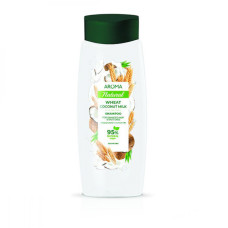 Шампунь Aroma  Natural з Пшеничним протеїном і Кокосовим молоком для пошкодженого волосся 400 мл.
