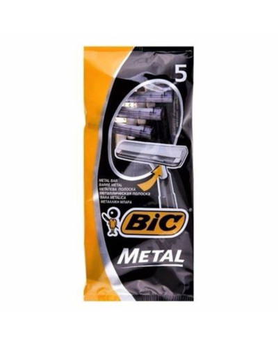 Станки д/гоління "BIC" метал2  5 шт/уп