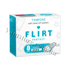 TGF003 Fanasy FLIRT гігієнічні тампони super 4 крапл.8шт/уп