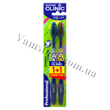 Зубна щітка normal Clinic medium 1+1
