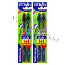 Зубна щітка normal Clinic medium 1+1