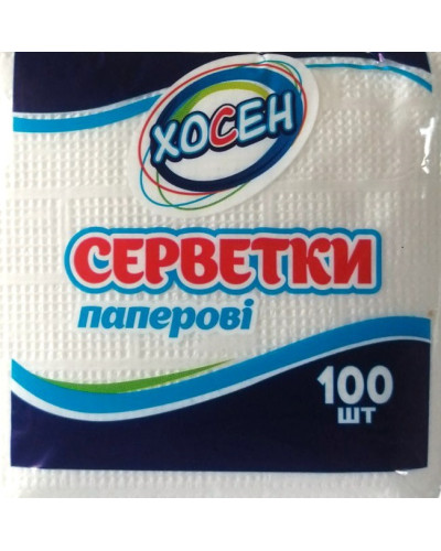 Серветка столова 100шт, 16шт/уп