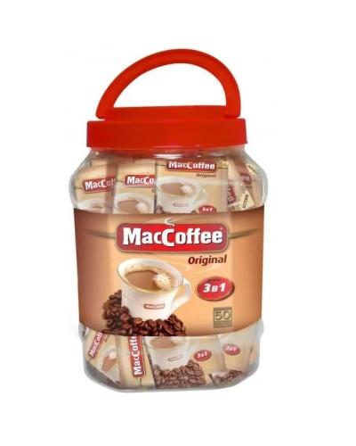 Кава розчинна 3 в1 "MacCoffee" 50пак/БАНКА