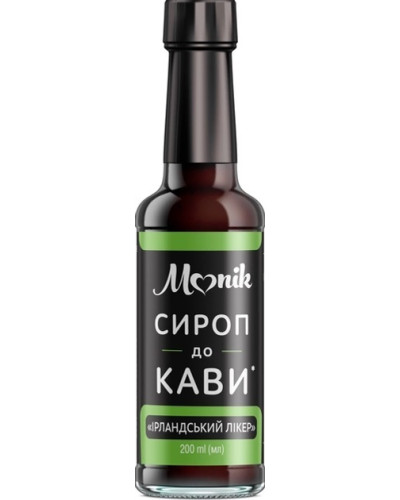 Сироп до кави Ірландський лікер "ТМ Monik" 200мл.