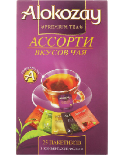 Чай чорний АСОРТІ "Alokozay Tea" 25 пак.