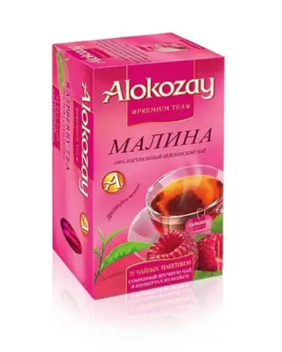 Чай чорний з малиною "Alokozay Tea" 25 пак.