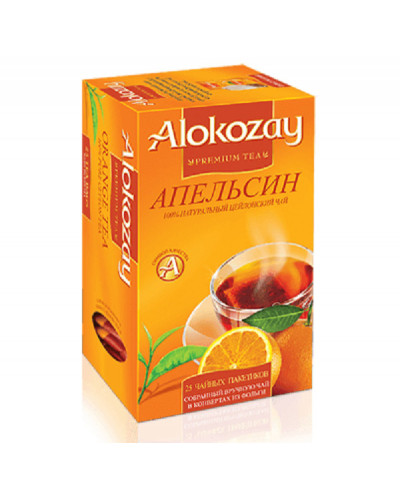 Чай чорний з апельсином "Alokozay Tea" 25 пак.