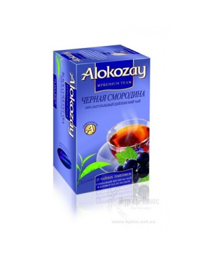 Чай чорний з чорною смородиною "Alokozay Tea" 25 пак.