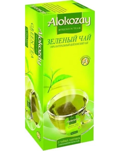 Чай зелений "Alokozay Tea" 25 пак.