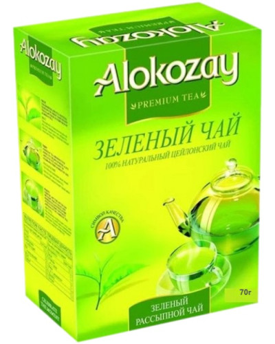 Чай зелений "Alokozay Tea" листовий 70г