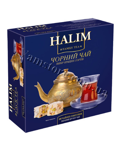Чай "HALIM" чорний 100 пак.