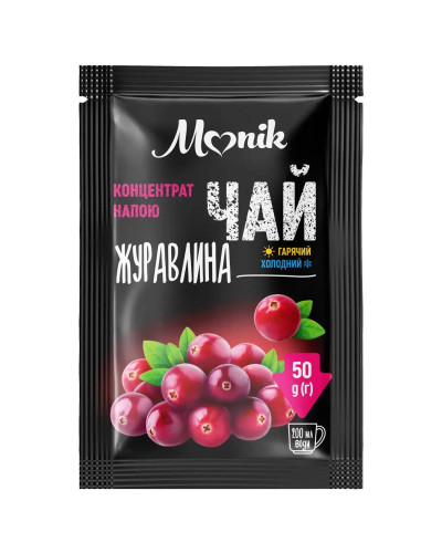 Чай Журавлина "ТМ Monik" 50г 25шт/уп