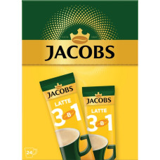 Кава розчинна 3 в 1 "JACOBS" latte стик 24шт/уп