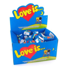 "Love is" жувальна гумка полуниця-банан/синій (100шт/уп)