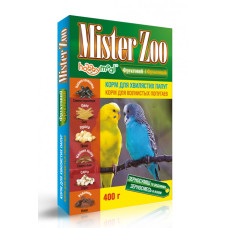 Корм для папуг "МІСТЕР ZOO" д/хвилястих (фруктовий), 400г