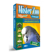 Корм для папуг "МІСТЕР ZOO" д/хвилястих (стандарт), 400г