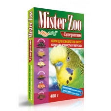 Корм для папуг "МІСТЕР ZOO" д/хвилястих (суперменю), 400г