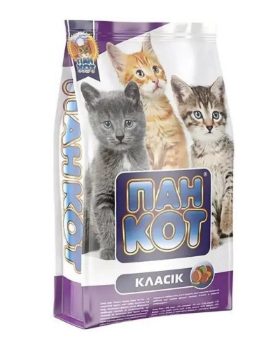 Корм для КОТІВ "Пан Кот" (класік), 10кг