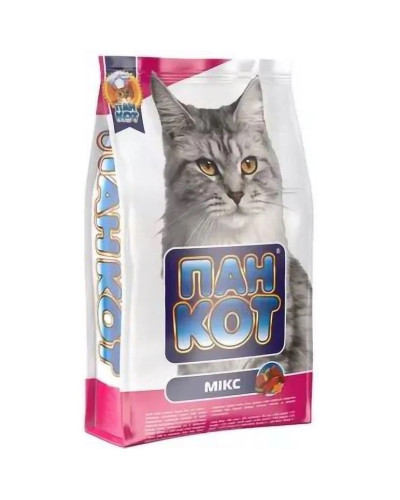 Корм для КОТІВ "Пан Кот" (МІКС), 10кг