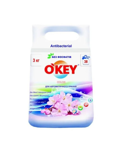 Пральник порошок "O'Key" Автомат Color  3кг