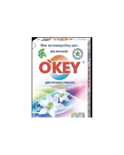 Пральник порошок "O'Key"  ручн.прання Universal 400г