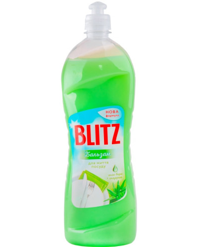 Бальзам для миття посуду "BLITZ" Алое- ПЛЯШКА  1л