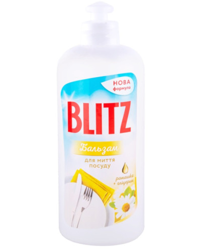 Бальзам для миття посуду "BLITZ" Ромашка- ПЛЯШКА  0,5л