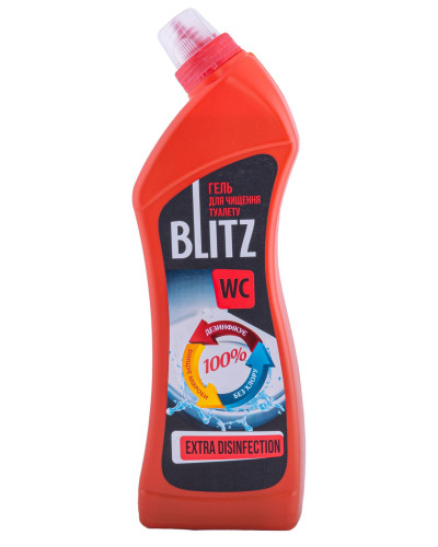 Гель для чищення туалету "BLITZ" Extra Disinfection 0.75л