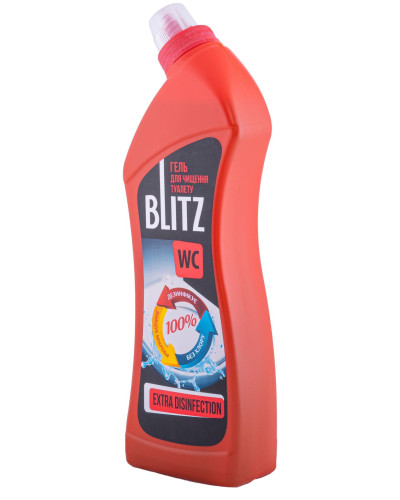 Гель для чищення туалету "BLITZ" Extra Disinfection 0.75л