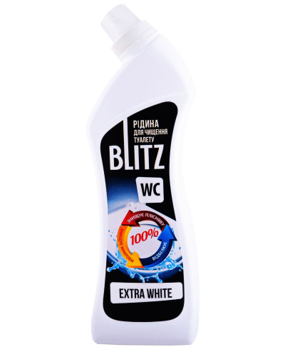 Гель для чищення туалету "BLITZ" Extra White 0.75л