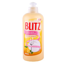 Рідина для миття посуду "BLITZ" Лимон- ПЛЯШКА  0,5л