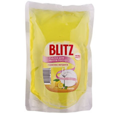 Рідина для миття посуду "BLITZ" Лимон- ЗАПАСКА  0,5л