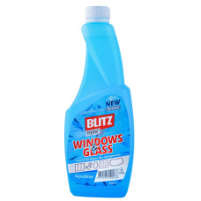 Рідина для миття скла "BLITZ Crystal" Aquablue- ЗАПАСКА 0.5л