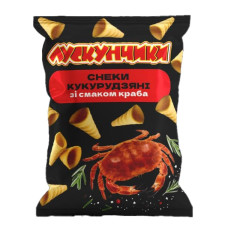 Чіпси кукурудзяні зі смаком Крабів "Лускунчики" 130г (15шт/ящ)