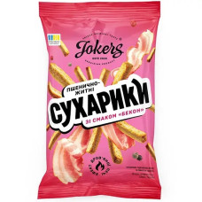 Сухарики "Jokers" пшеничнo-житні зі смаком бекону 60г