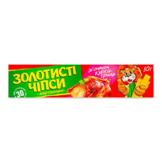 Чіпси "Золотисті" зі смаком курки 50г