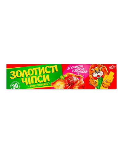 Чіпси "Золотисті" зі смаком курки 50г